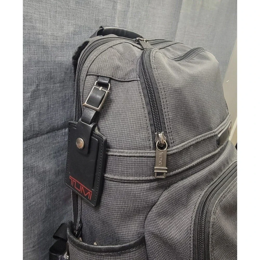 TUMI Alpha 17' Backpack - 263162hgy4 - Gray Nylon Leather Trim Laptop Travel Lux